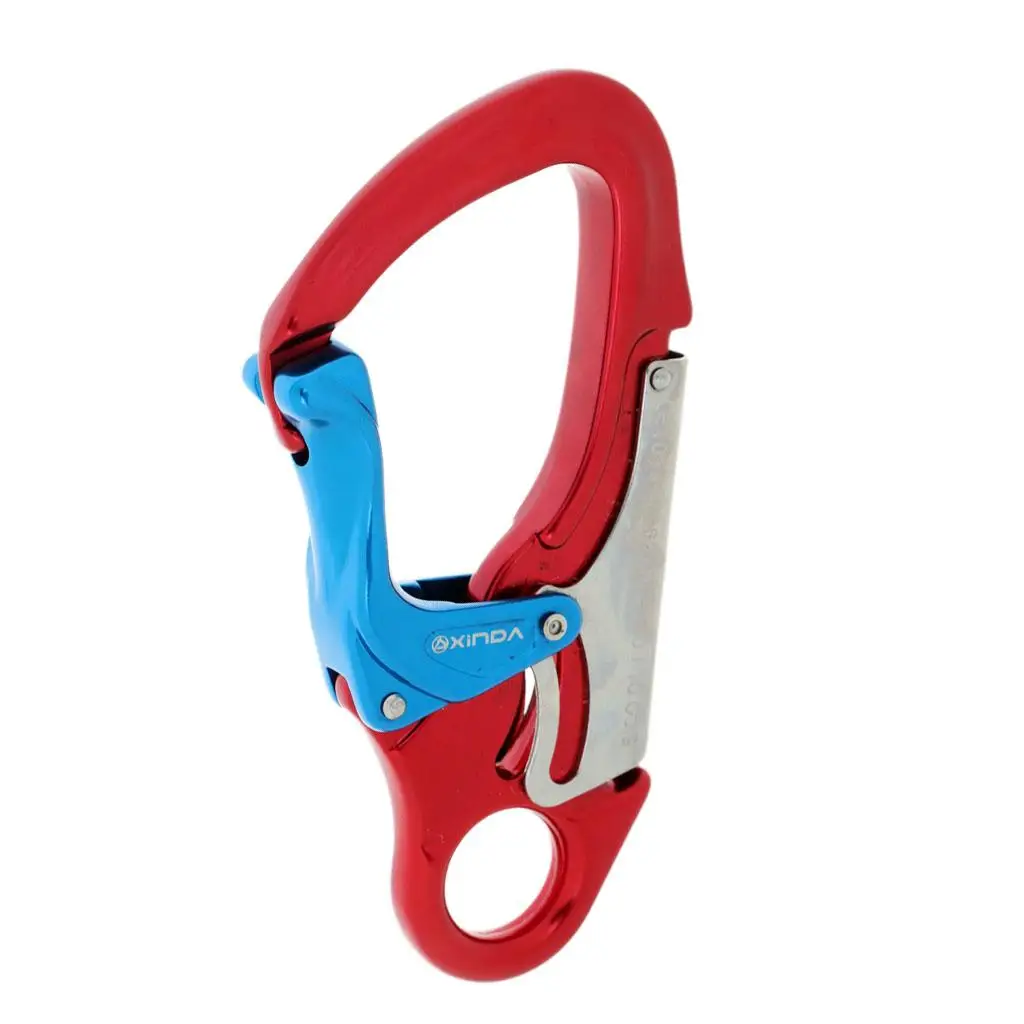 Professional Climbing Carabiner 30KN Aluminum Safety Hook Main Lock for Mountaineering and Rappelling