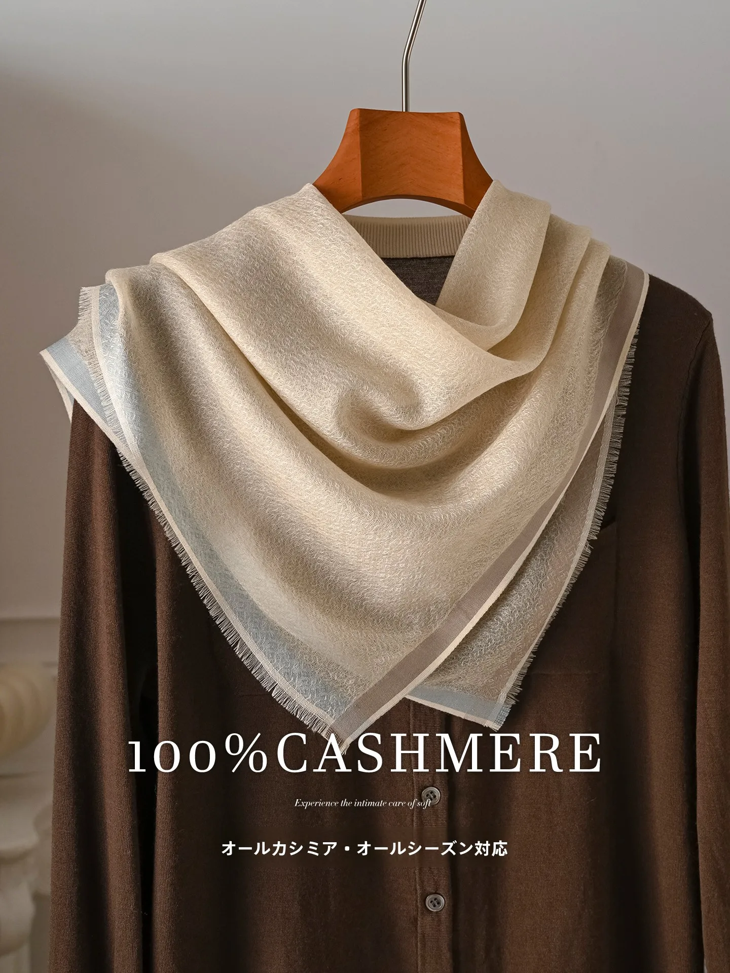 pure-cashmere-spring-new-women's-thin-luxury-shawl-woolen-neck-protector-fashionable-scarf-elegant-color-block-design