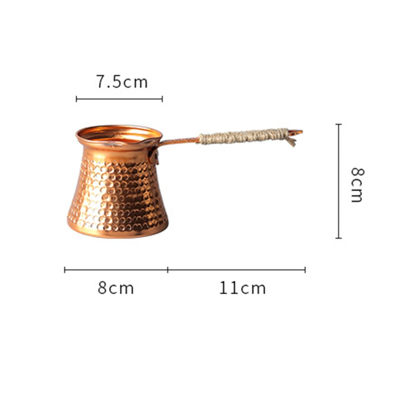 Turkish Coffee Pot Coffee Maker Moka Pot 3 Person 200 ML Copper Handmade High Quality Decorative Gift Accessory