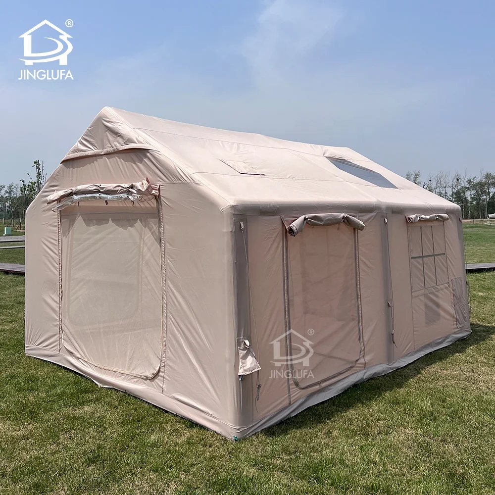 

Portable Family Inflatable air Tube Frame Glamping Camping Tent Blow up House Tent