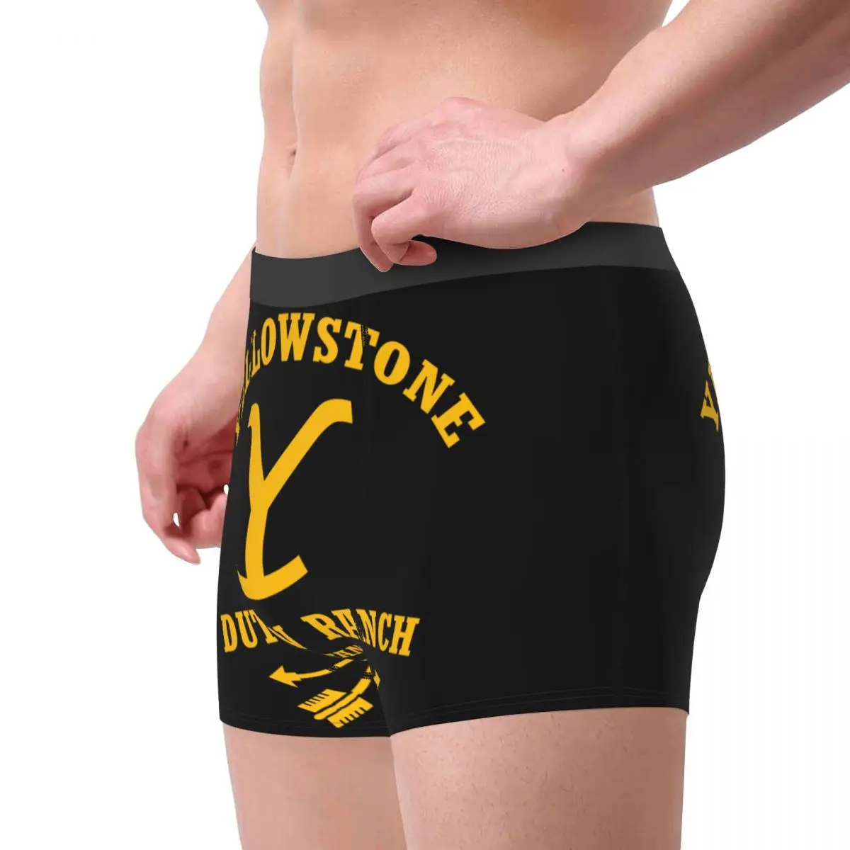 Dutton Ranch Print Custom Boxer Shorts para Homem, Cuecas Respiráveis, Cuecas, Calcinhas, Cuecas