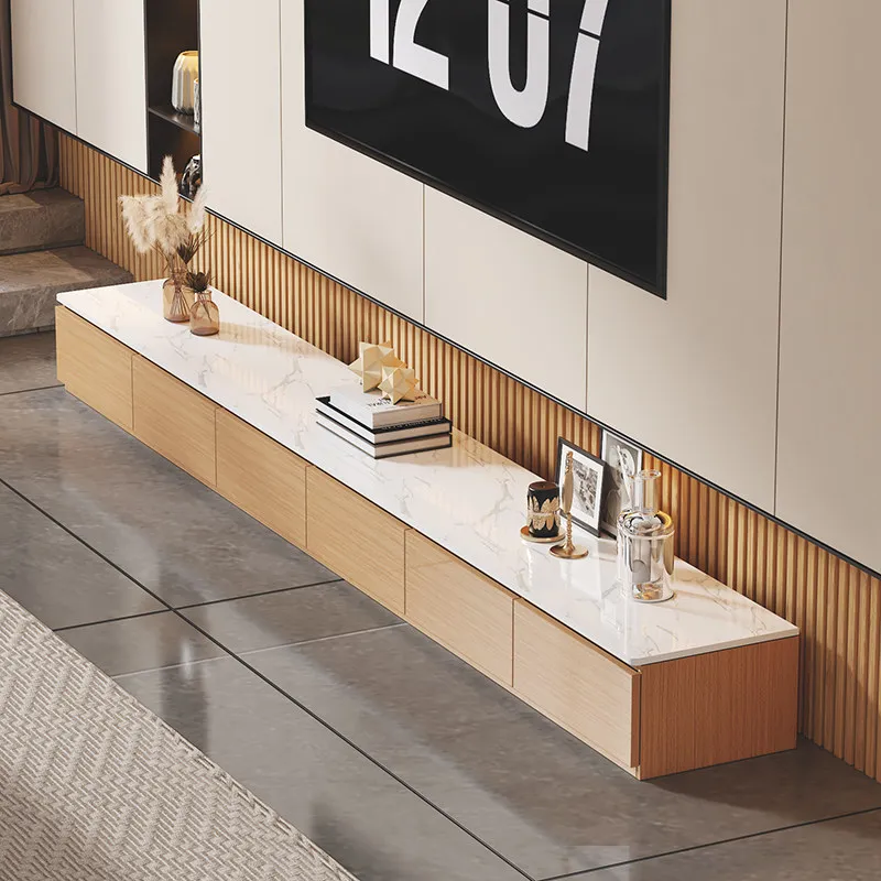 Mueble de TV de Lujo con Almacenamiento, Diseño Decorativo, Mueble de TV Modular para Salón, Muebles de Sala en Promoción para Apartamentos