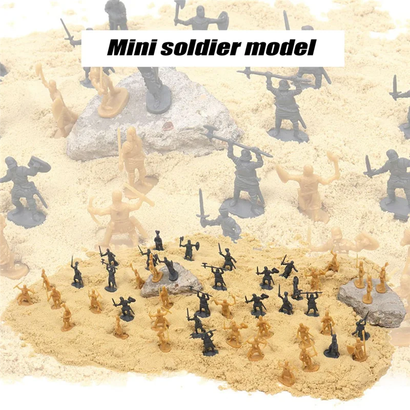 1:72 1000/Set figuras de soldado antiguo de plástico soldados arcaicos hombres espadachín figura de acción DIY escena de guerra oro