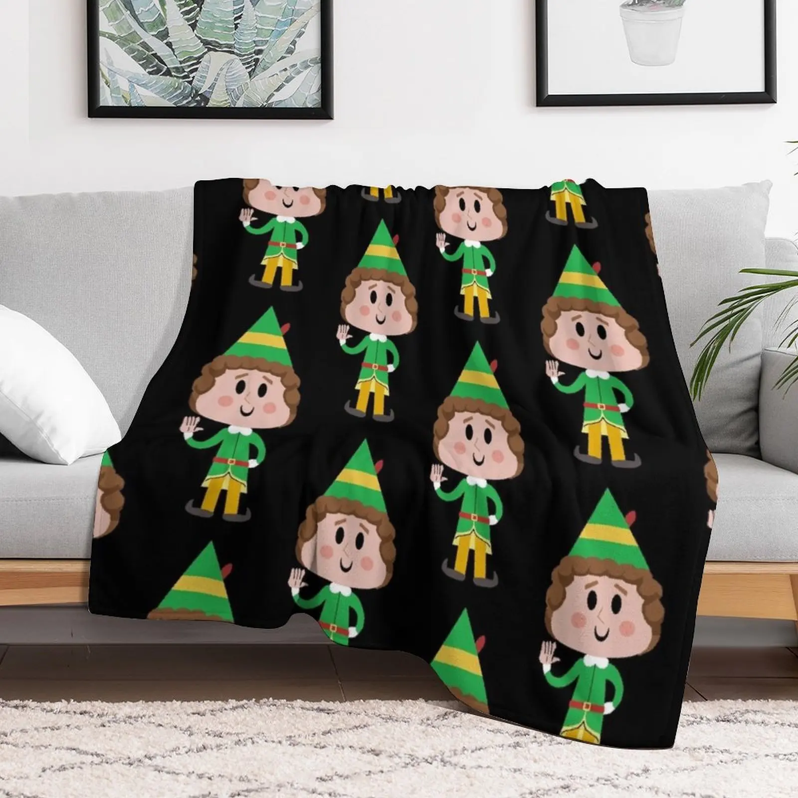 buddy the elf Throw Blanket All Season Lightweight Soft Blanket for Bed