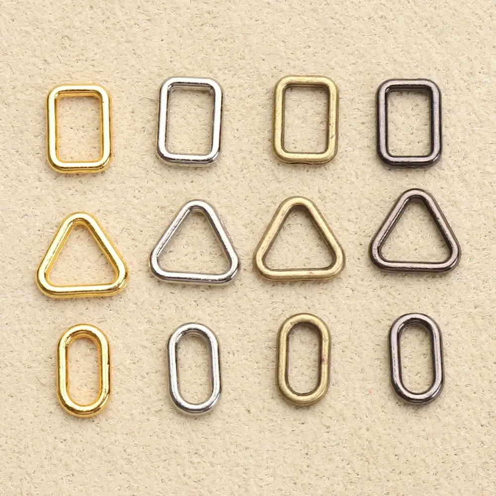 20pcs 4 Colors Tri-glide Accessories Newest Luggage Hardware Diy Dolls Bag Square/Triangle Buttons Doll Bag Buckle