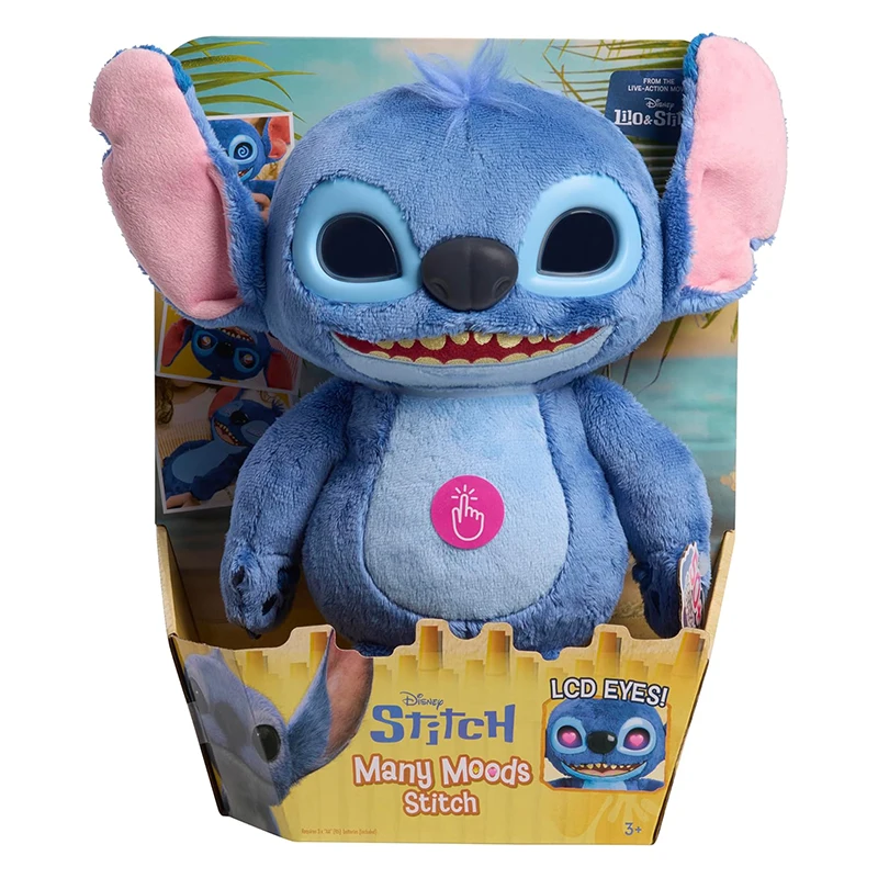 دمية ليلو وستيتش الأصلية بصوت كبير وخفيفة عاطفية تفاعلية من القطيفة هدية لعبة أطفال لطيفة وممتعة