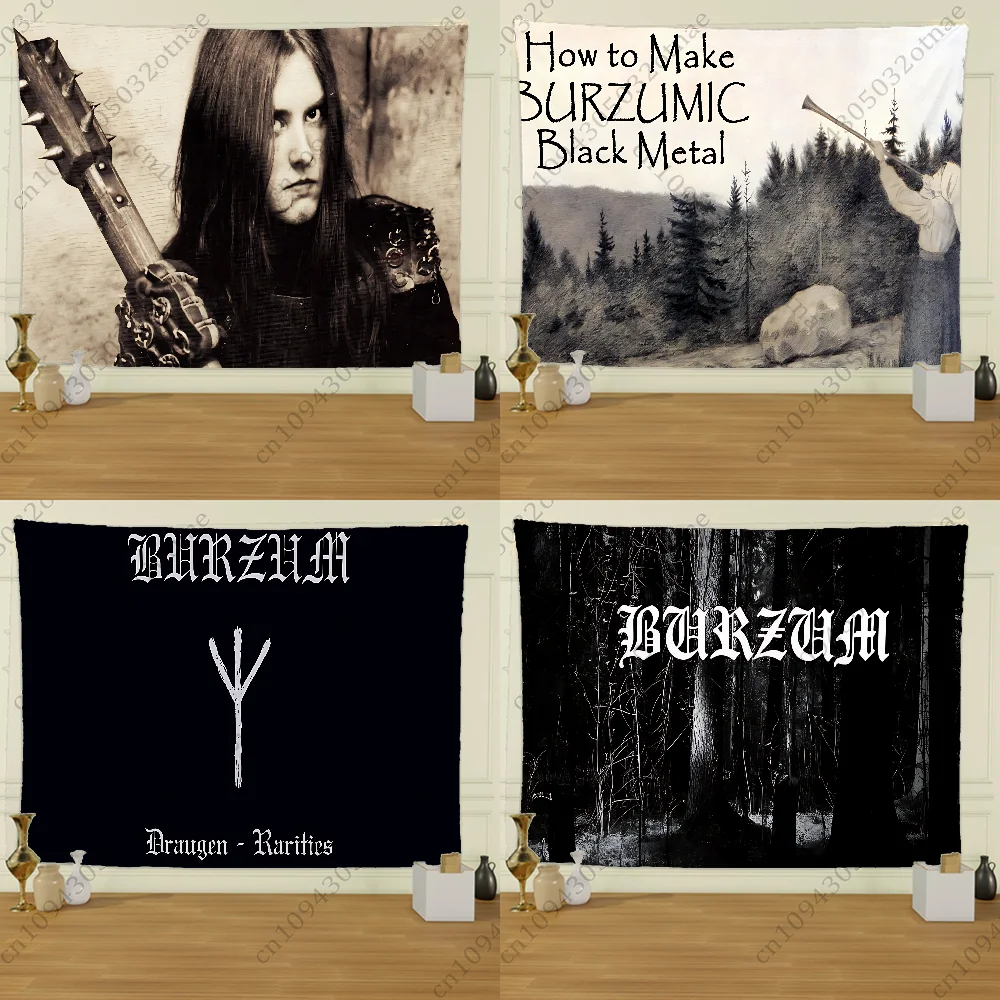 Filosofem B-Burzum Rock Band Tapestry Creative Pattern Photo Living Room Wall Art Tapestry Decor Party Outdoor Decorate Banners