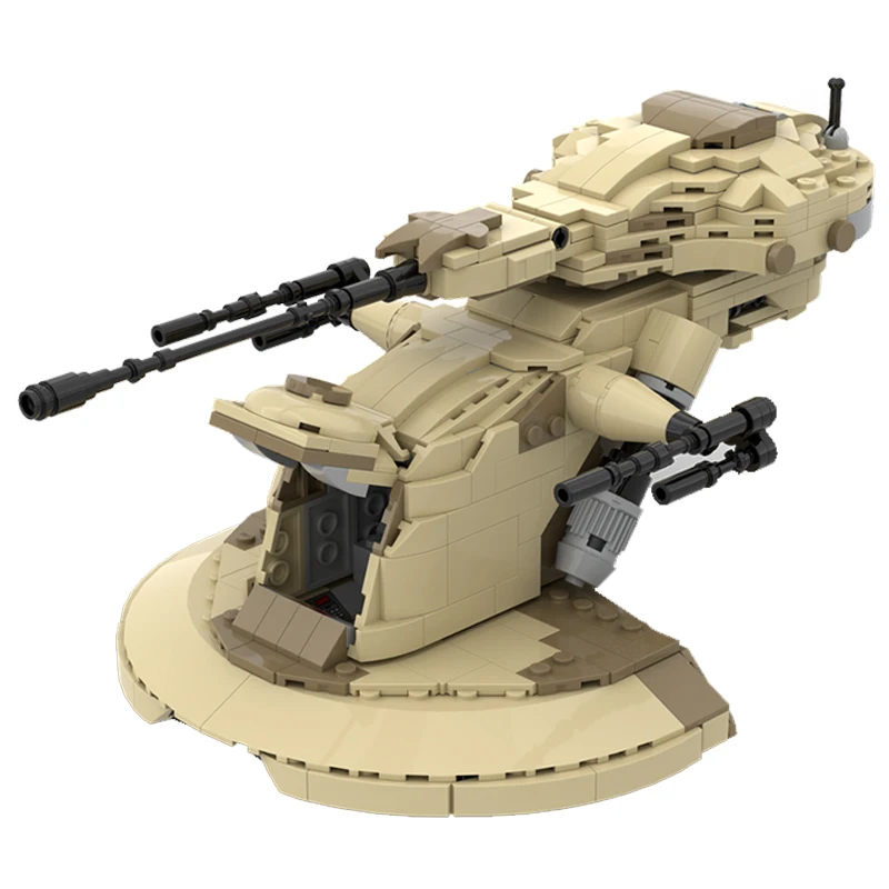 709PCS MOC-238615 AAT Armored Assault Tank Space Wars Ruimteschip Vechter Film Scène Model Bouwstenen Bricks Speelgoed Kits Gift