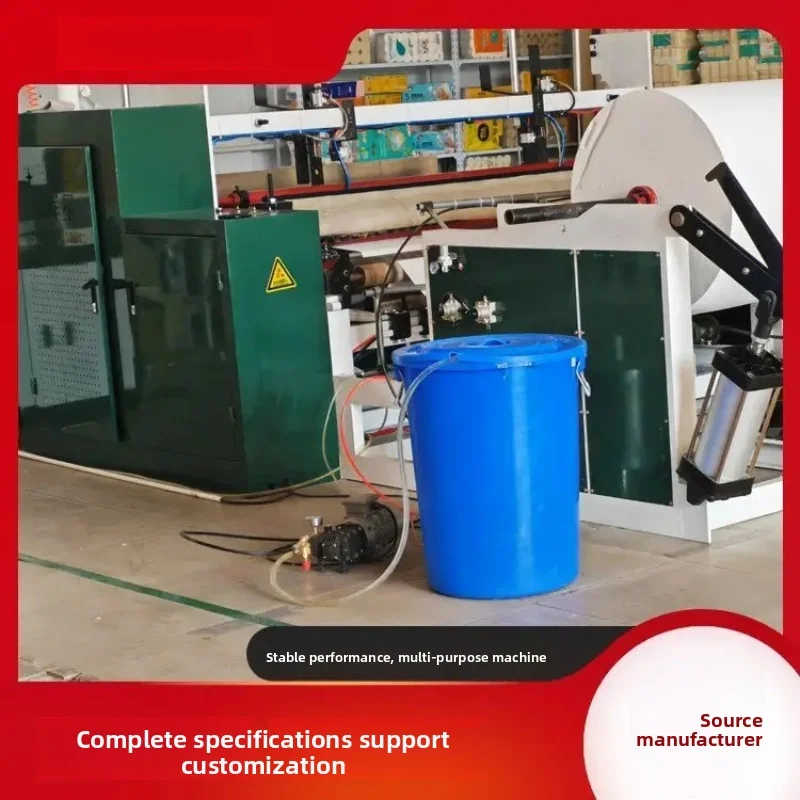 小型から中型のロール紙製造ライン、トイレットペーパーのラミネートおよび巻き戻し機