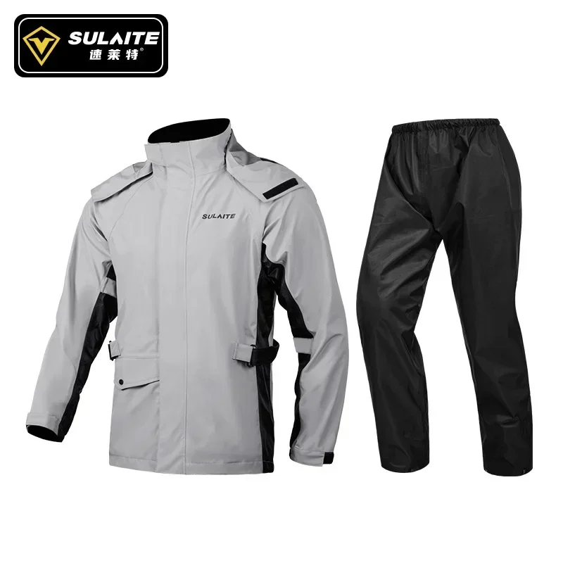 Motorcycle Raincoat Rain Pants Suit Knight Waterproof Rainstorm Proof Thickened Electric Vehicle Takeaway Split Raincoat