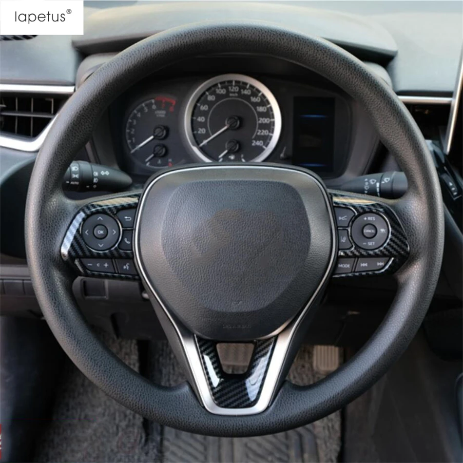 

Steering Wheel Button Frame Decoration Cover Trim For Toyota Corolla E210 2019 - 2024 Red / Carbon Fiber Accessories Interior