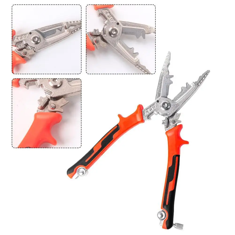 

Wire Stripper Iron Copper Wire Cutter Cable Cutter Wire Crimping Pliers Clamper Splitting Winding Electrician Tools