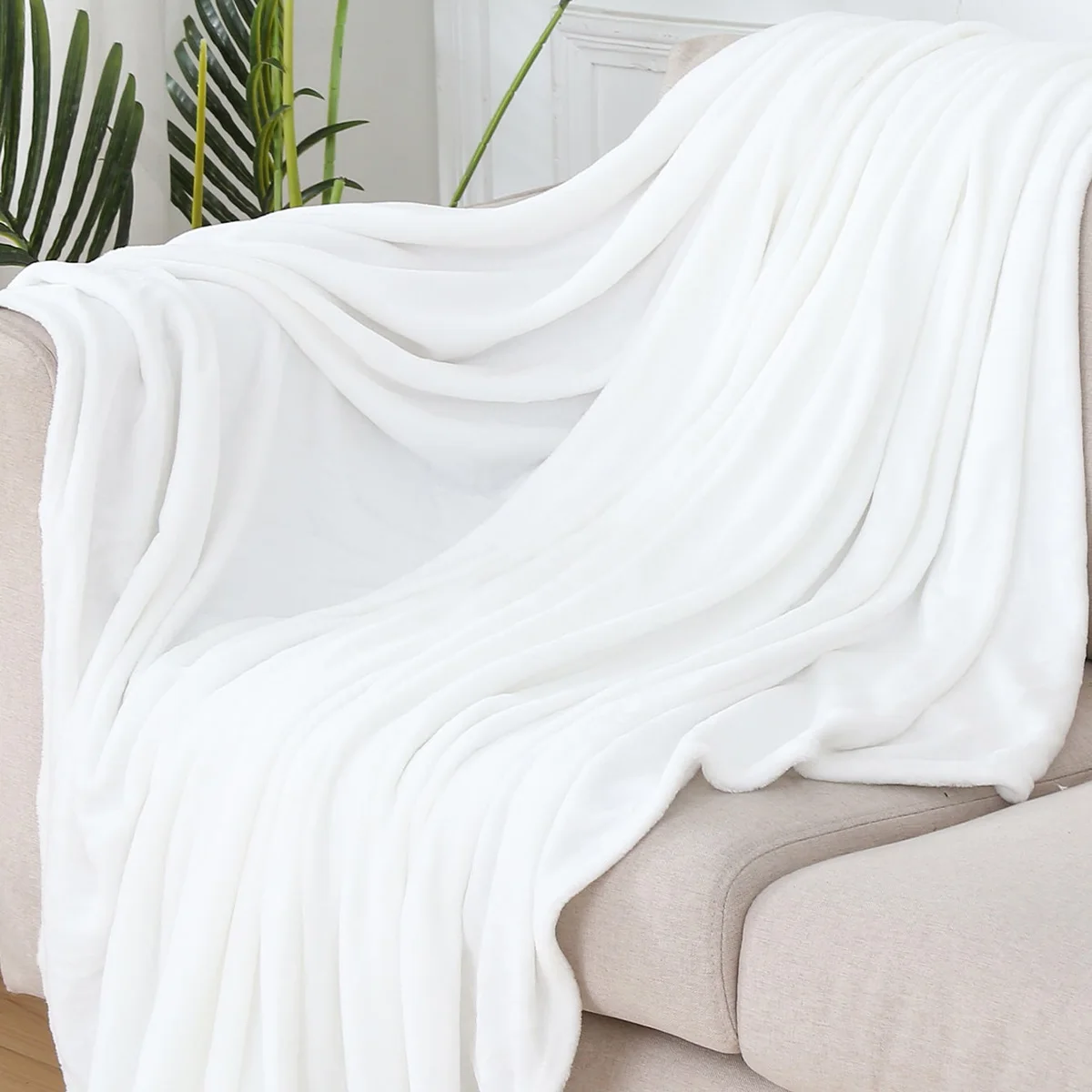 1pc Throw Blanket for Couch,Soft Fuzzy Fluffy Blanket for Bed and Sofa