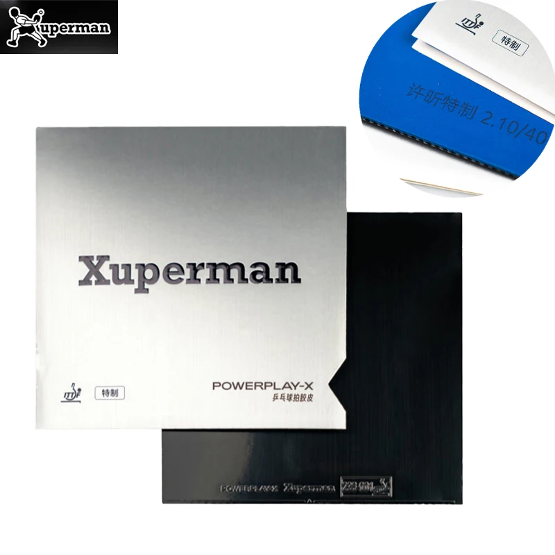 

Xuperman Powerplay-x Specially Table Tennis Rubber Sheet Pimples-in Sticky Ping Pong Rubber with High Density Blue Sponge
