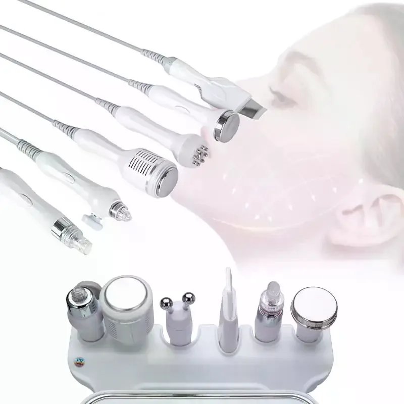 1Pcs Ultrasonic Skin Scrubber Pore Cleaner Lifting Facial Probe Small Bubble Replacement H2O2 Hydro Machine Accessories