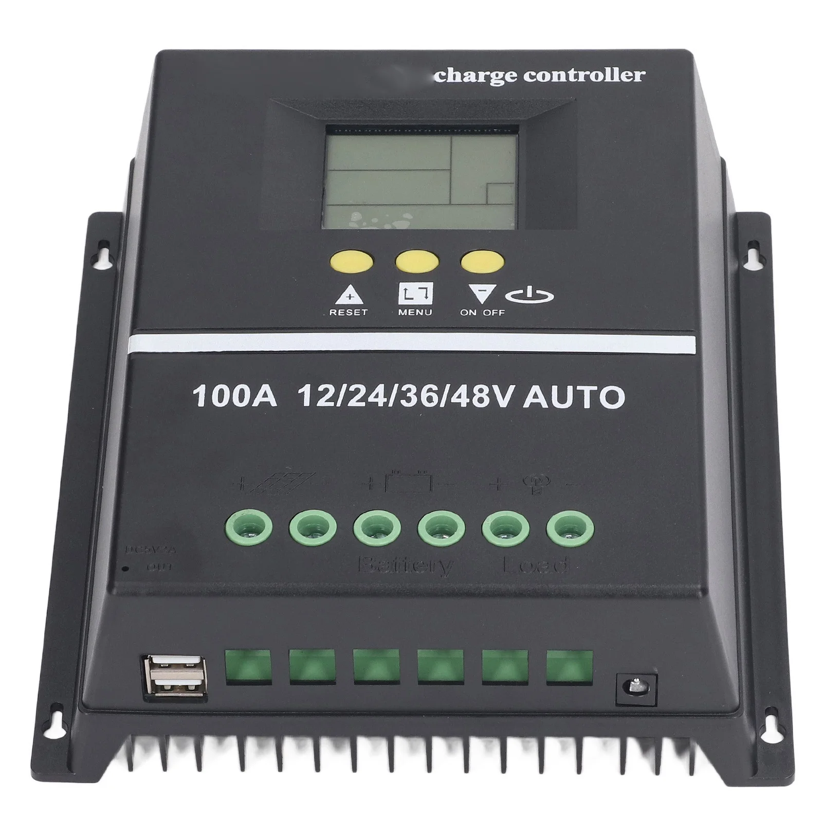 MPPT Controller MPPT Solar  Controller Dual USB Port Backlit LCD Display Solar Panel Regulator 12V 24V 36V 48V Adaptive