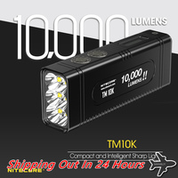 Nitecore TM10K 10000 Lumens Tiny Monster Rechargeable 6x LED Flashlight Include Built-In 4800mAh Li-Ion Battery Pack Searchlight