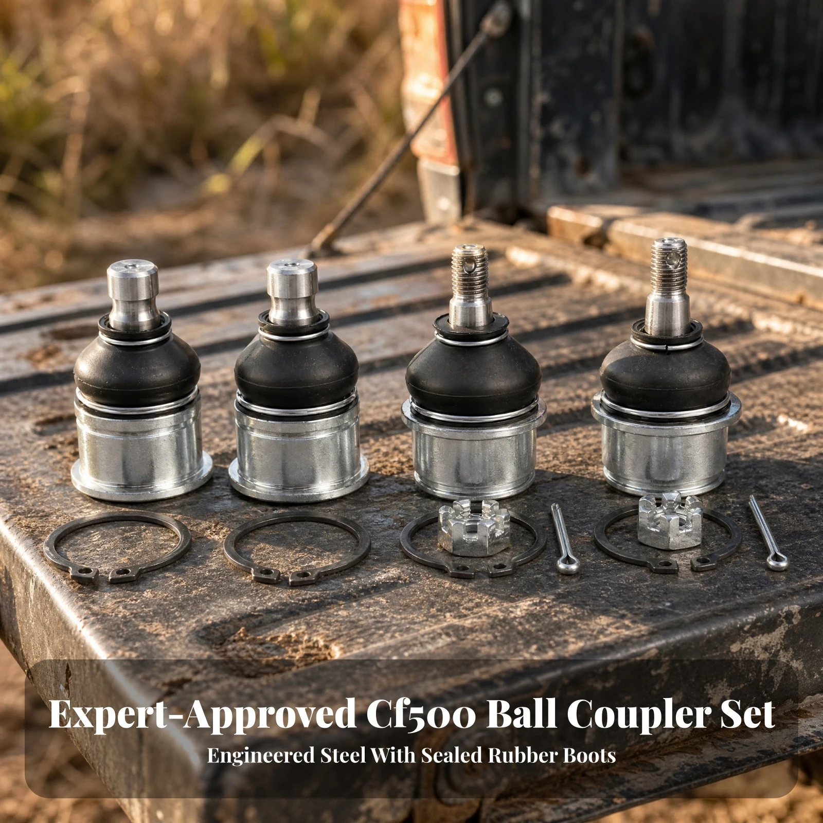 4 Pieces Shock Absorption Linkage Component Metal Brand CF500 Shock Absorption Linkage Ball Joint Vehicle Parts Sturdy