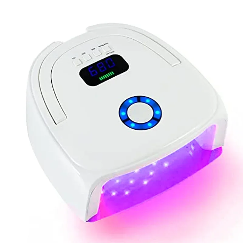 

96W Rechargeable Nail Lamp Wireless Gel Polish Dryer UV Light for Nails Red Light Manicure Dryer Cordless Nail UV LED Lamp