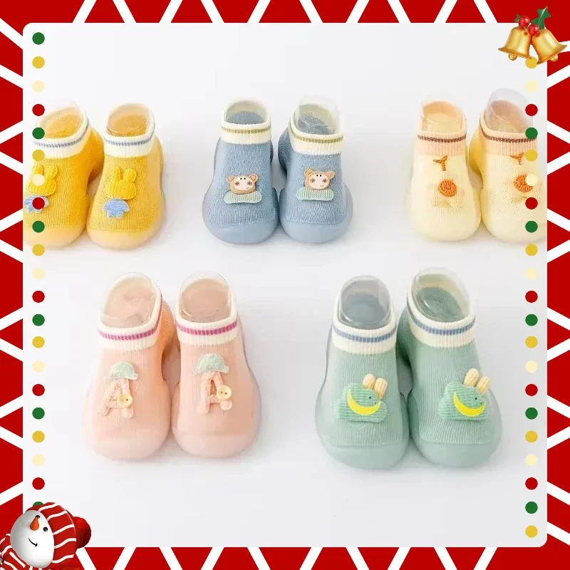 النمط الكلاسيكي داخلي أحذية الأطفال الجوارب الكرتون أحذية طفل أحذية طفلة طفل حذاء طفل صغير الرضع الصغار لينة القاع