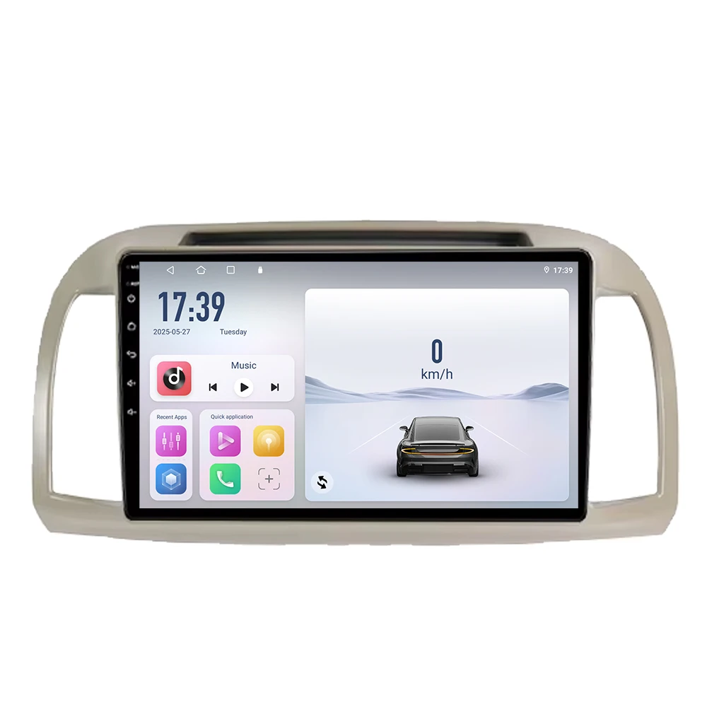 أندرويد 15 لنيسان مارس ميكرا K12 2002 -2010 راديو السيارة ستيريو الوسائط المتعددة واي فاي اللاسلكية Carplay أندرويد الملاحة التلقائية 4G BT