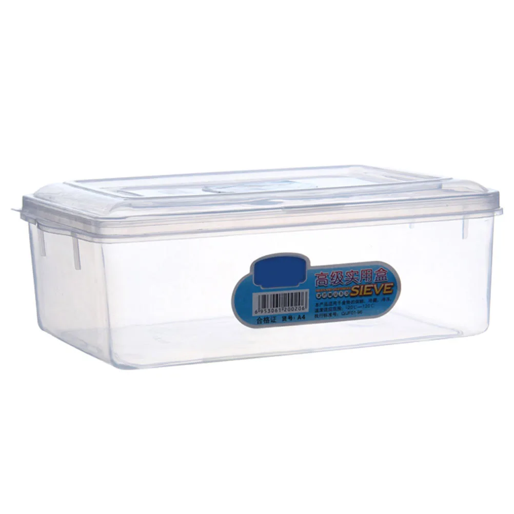 

1pc Kitchen Food Storage Household Oblong Preservation Container Fridge Fresh Box Vegetable Fruit Snacks Storagecold Hot
