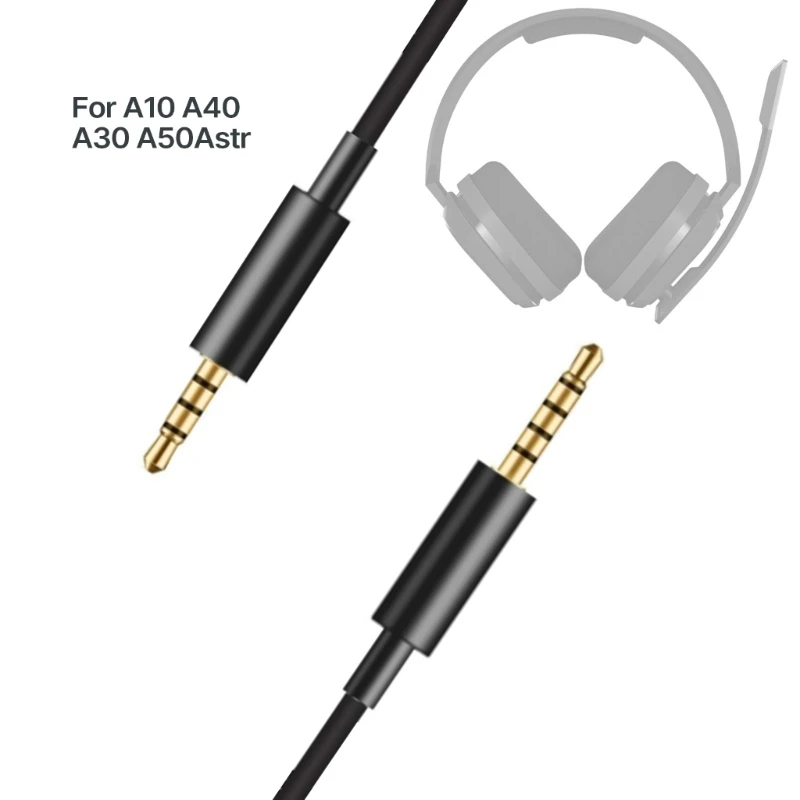 3.5mm Headset Cord PVC Headphones Cable for A10 A40 A30 A50 Headphones Long Lasting Wire, Gold Plated Connector 200cm