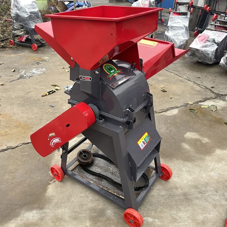 High Quality Silage Machine Multifunction Forage Chaff Cutter Grinding Silage Corn Stalk Chopper Cutting Crusher