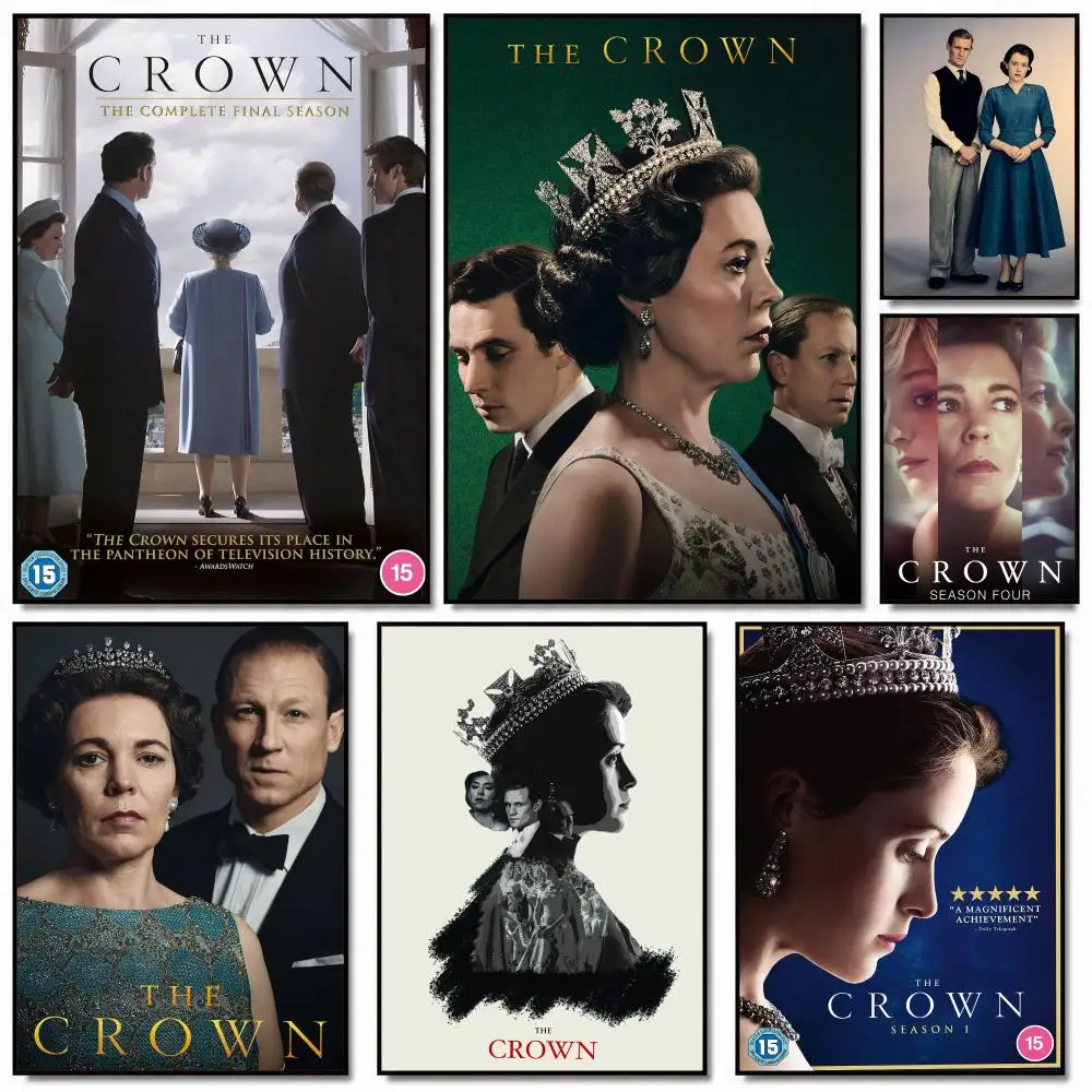 tv series T-The Crown-N Poster Removable Wall Sticker for Home Cafe Bar Office Interior Decor