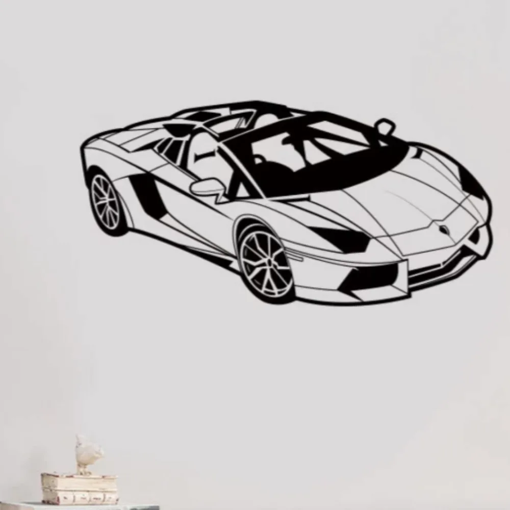 Sportwagen Wanda uf kleber für Schlafzimmer Wohnzimmer Dekoration selbst klebende Vinyl Aufkleber Auto Tapete für Lamborghini Liebhaber