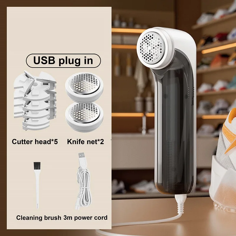 Aparador elétrico de bolas de cabelo, portátil, usb, removedor de fiapos, 2 engrenagens, multiuso, limpador de sapatos, profissional, comercial, ferramenta doméstica