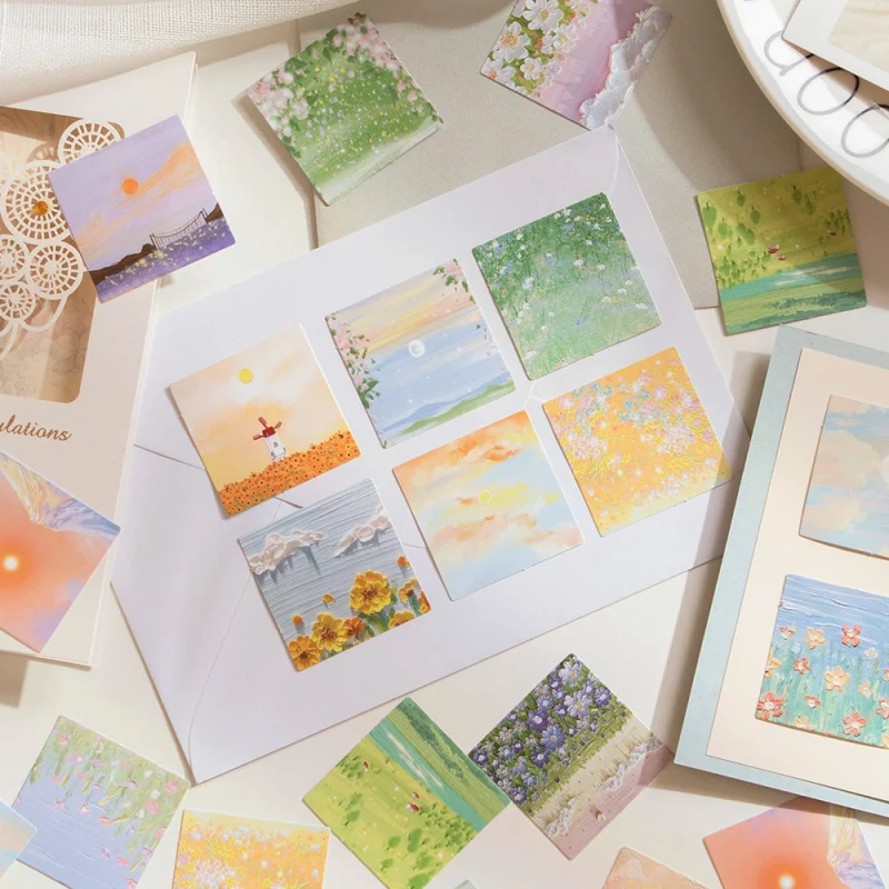 Box-packed stickers Pink Tone Series Creative freshinsWind Journal Material Stickers46Piece in image 3