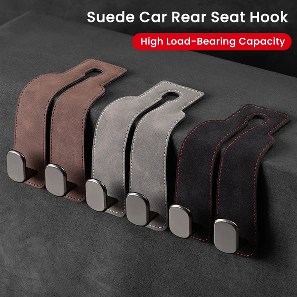 Gancio 2 in 1 per auto, ganci per il poggiatesta del sedile posteriore, clip universale con doppio gancio, portaoggetti, accessori per interni auto