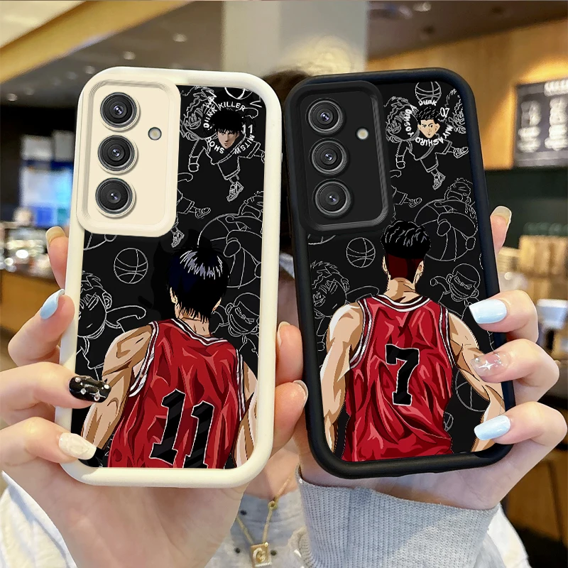 Slam Dunk Anime TPU Phone Case for Samsung Galaxy A35 A34 A33 A32 5G A31 A30 A24 A23 A22 A16 A12 A06 A03 M55 Non-Slip Phone Case