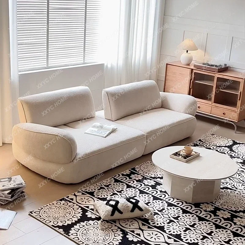 HH  minimalist in-line apartment size with movable function sofa