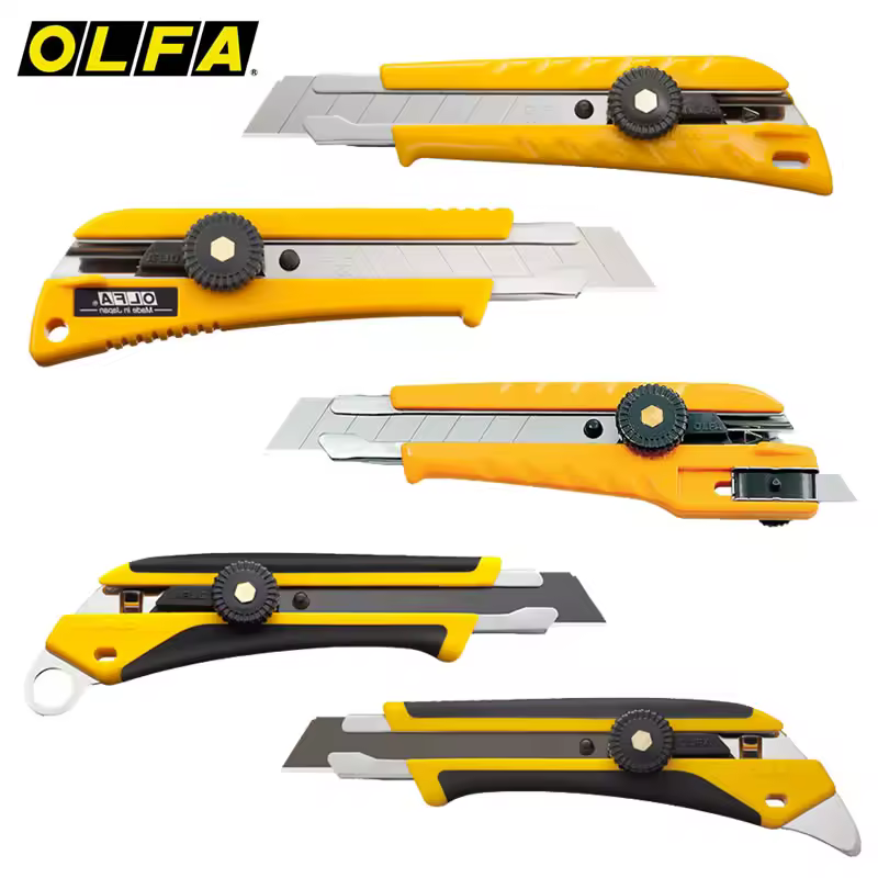 Olfa cutte X Series Art Knife - Ultra Heavy Duty L-1/L-2/L-3/L-5/L-6/L-7 18mm Knob Lock Cutting Tool for DIY Projects and Crafts