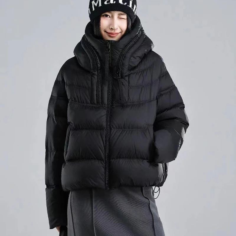 Women Hooded Warm Women's Down Jacket 2025 Winter New Women High Quality White Goose Down Women Down Jacket Fashion Parker H755