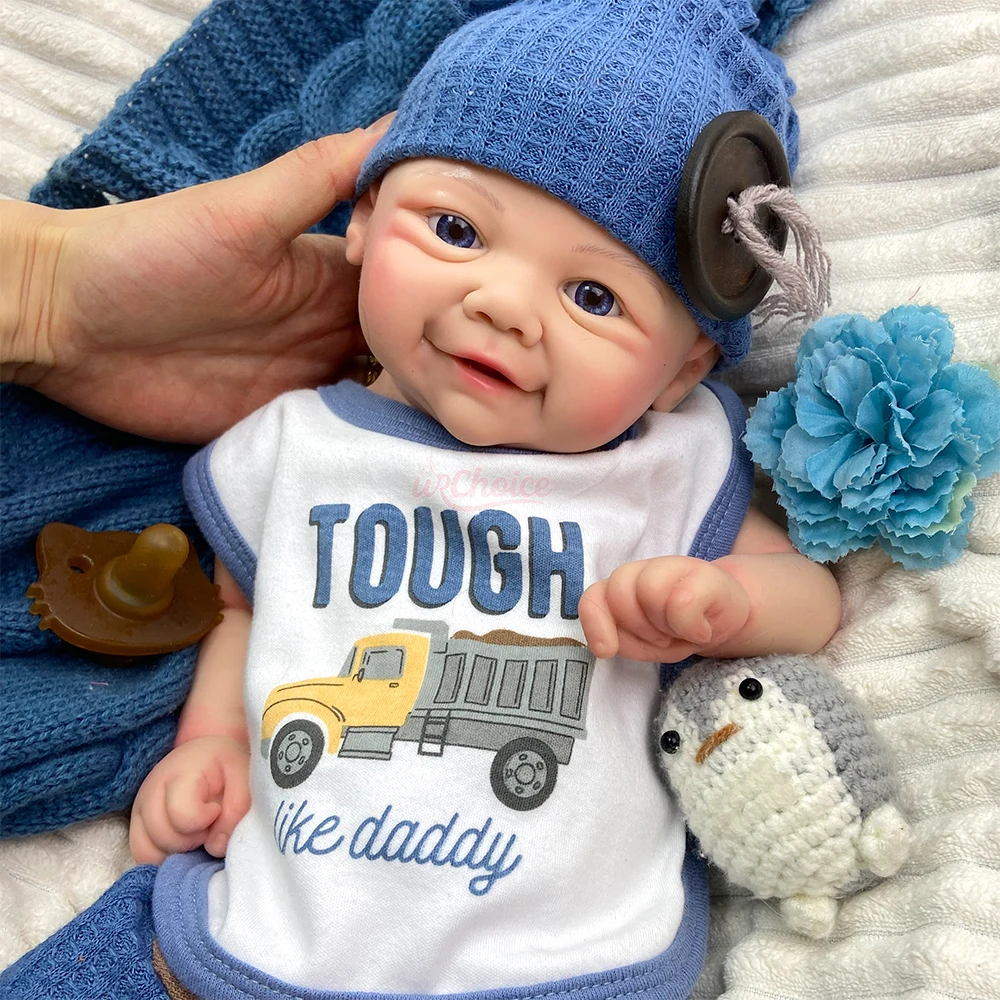 

Adorable Vivienne 43cm Lifelike Soft Silicone Reborn Baby Doll Washable Toy Anatomically Correct Newborn Doll for Birthday Gift