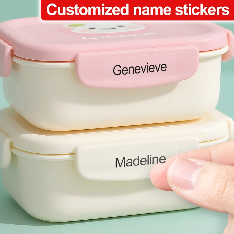 

Персонализированные многоязычные наклейки с именем, прозрачные этикетки на заказ для школы, водонепроницаемые детские канцелярские принадлежности и именные бирки для поделок своими руками