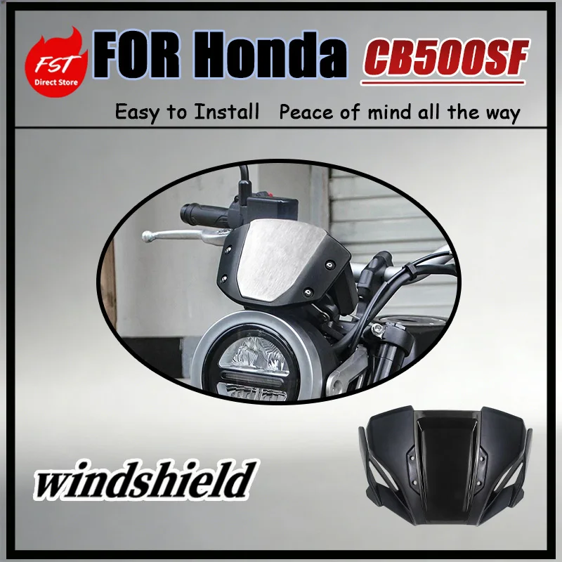 For Honda CB500SF Super Four Retro Two-Color Splice Front Wind Deflector Short-Style Small Windshield Original Street Style
