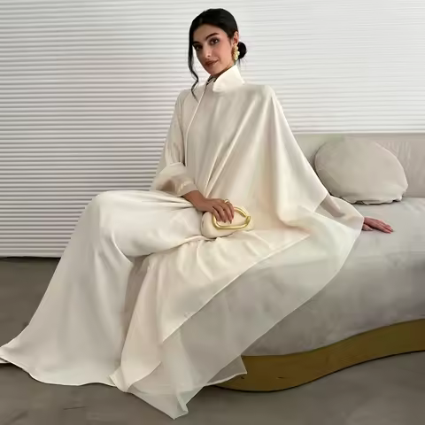 Middle Eastern Abaya Women Elegant Abayas Loose Pageant Dress Full Sleeve Evening Kaftans JilbabsIslamic Traditional Clothing