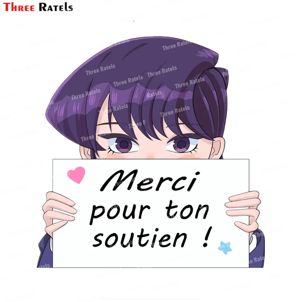 Three Ratels i429 Komi can't communicate Komi Shouko L Japanese anime car stickers auto decals vinyl