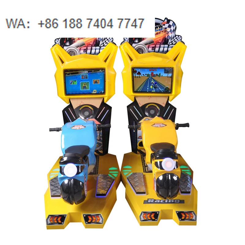 Driving Electric Motor Arcade Video Racing Moto TT Super Bike 2 Simulator Game Machine