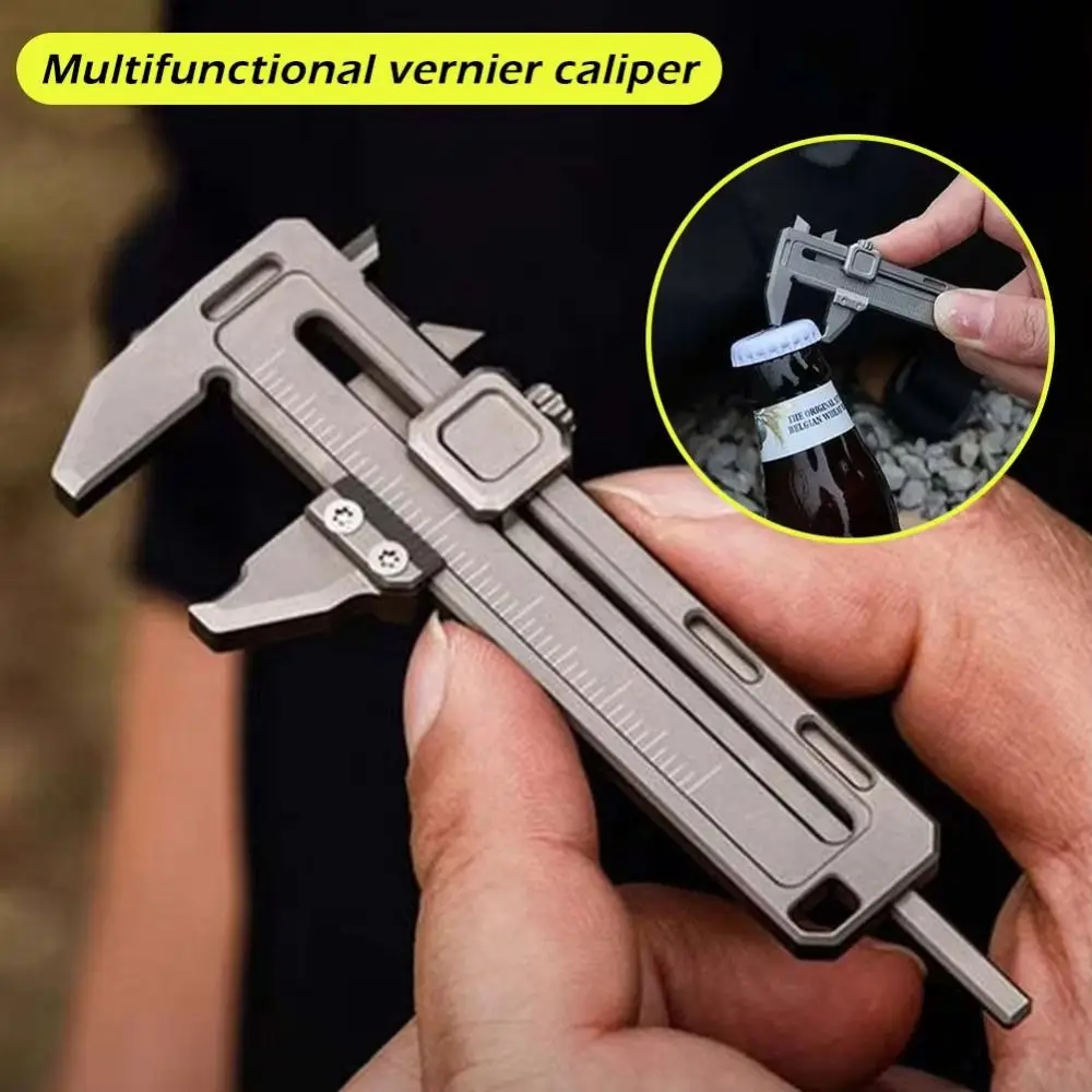 High Accuracy Mini Vernier Caliper Portable Design Multi-functional Portable Depth Ruler Window Breaker with Hanging Hole