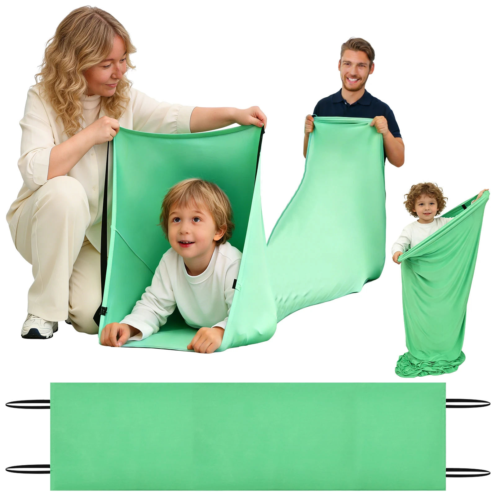 

Детские сенсорные тоннели для снятия стресса, игровые трубы для ползания, портативные для улицы, кемпинга, дома, детского сада, развлечения, игры для детей, лайкра