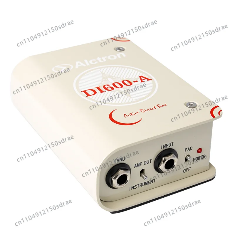 Alctron DI600-A Active DI Box with Wide Range Frequency Response and -20dB pad to balance sound and reduce distortion
