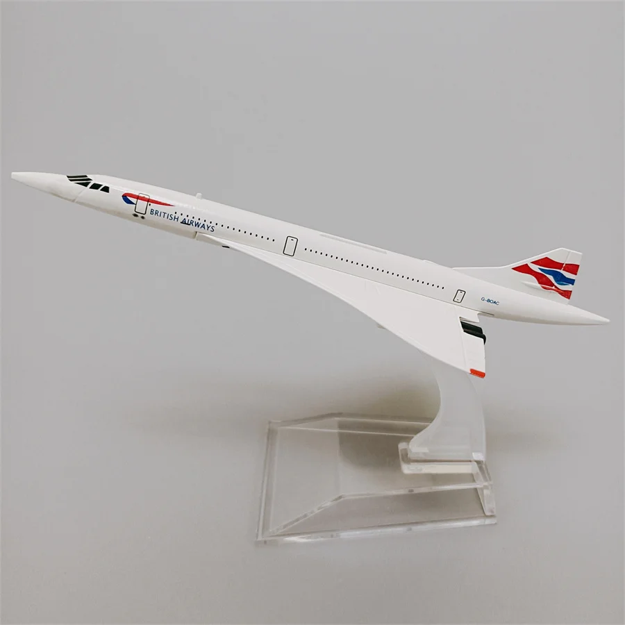 15.5cm Air France Concord Costa / British Aiways Concord Costa 1:400 Scale Diecast Air Plane Model Airplane Alloy Metal Aircraft