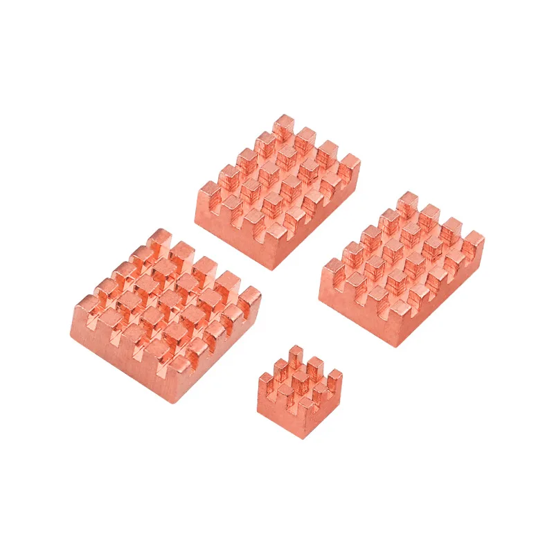 

For Raspberry Pi 5 Pure Copper Heat Sink Kit with Adhesive Backing CPU Cooler 4-Piece Set