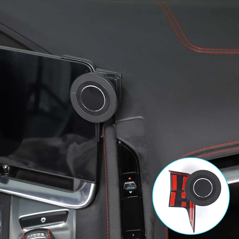 Für Corvette C8 Stingray Z51 Z06 2020-2026 Auto-Handyhalterung Navigationsstange Mobiltelefon-Halterung Schwerkraft-Wireless-Ladung