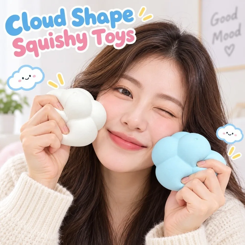 Slow Rebound Cloud Shape Squishy Super Soft Assorted Colors Cloud Squeeze Slow Rising Cute Slow Rising Birthday Gifts